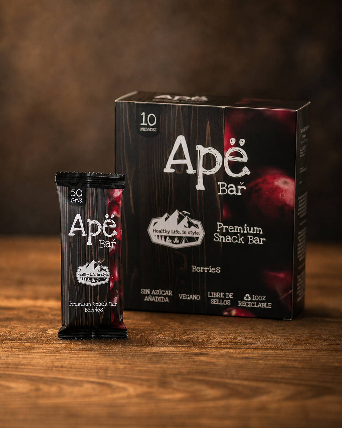 Ape Bar Berries, caja de 10 unidades