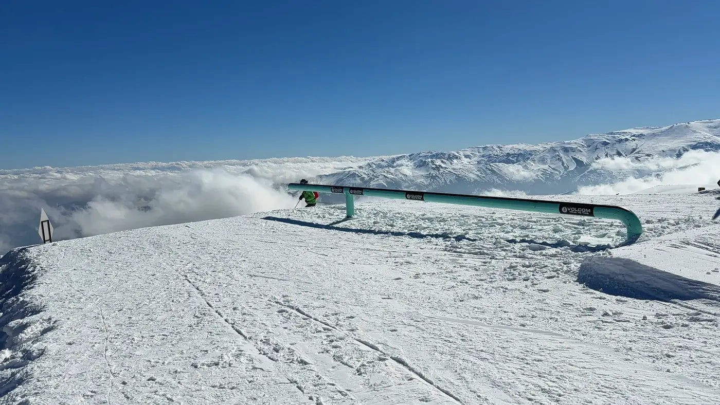 Paisaje de nieve en El Colorado, Chile